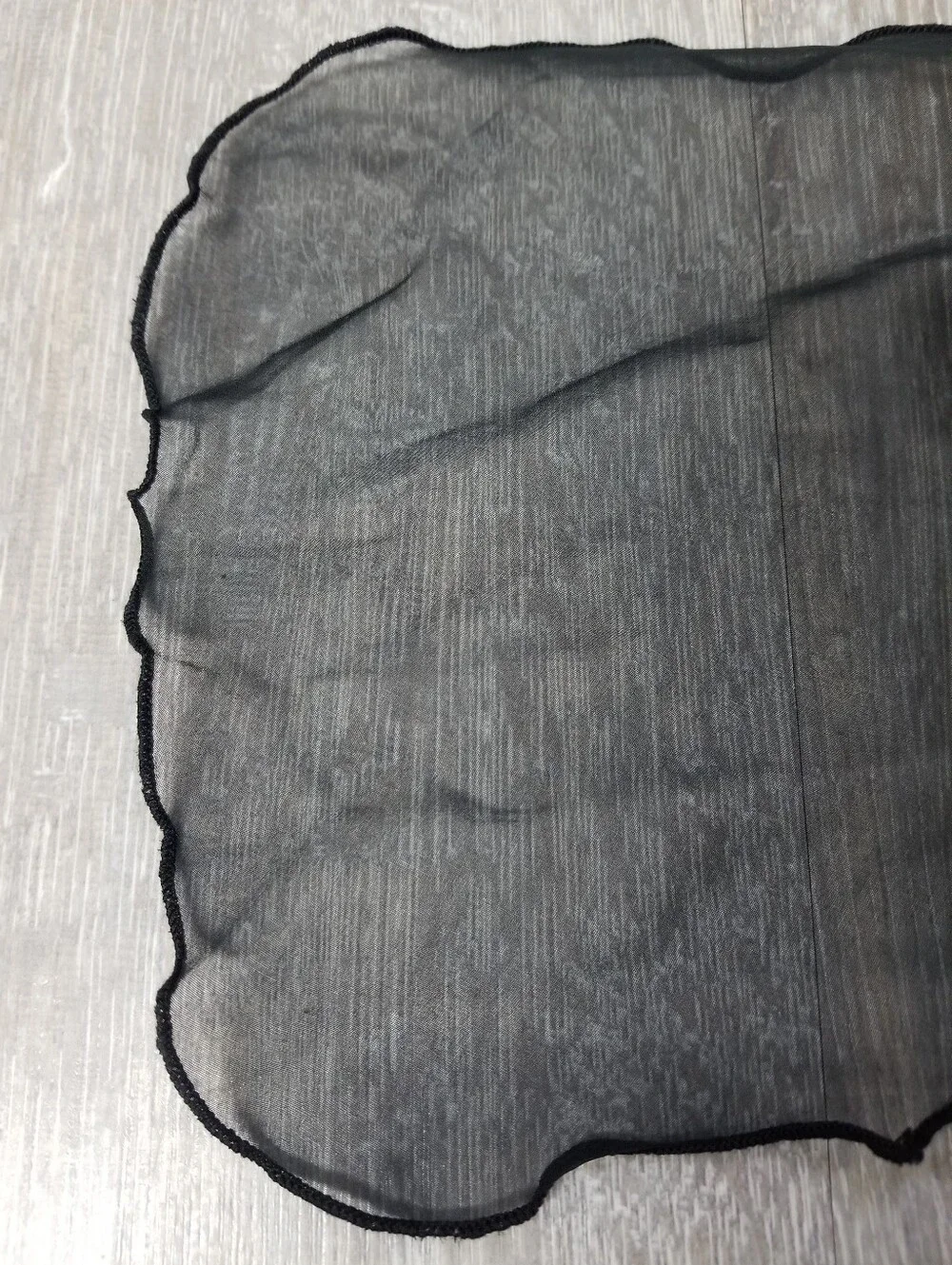Sheer Black Vintage Scarf
